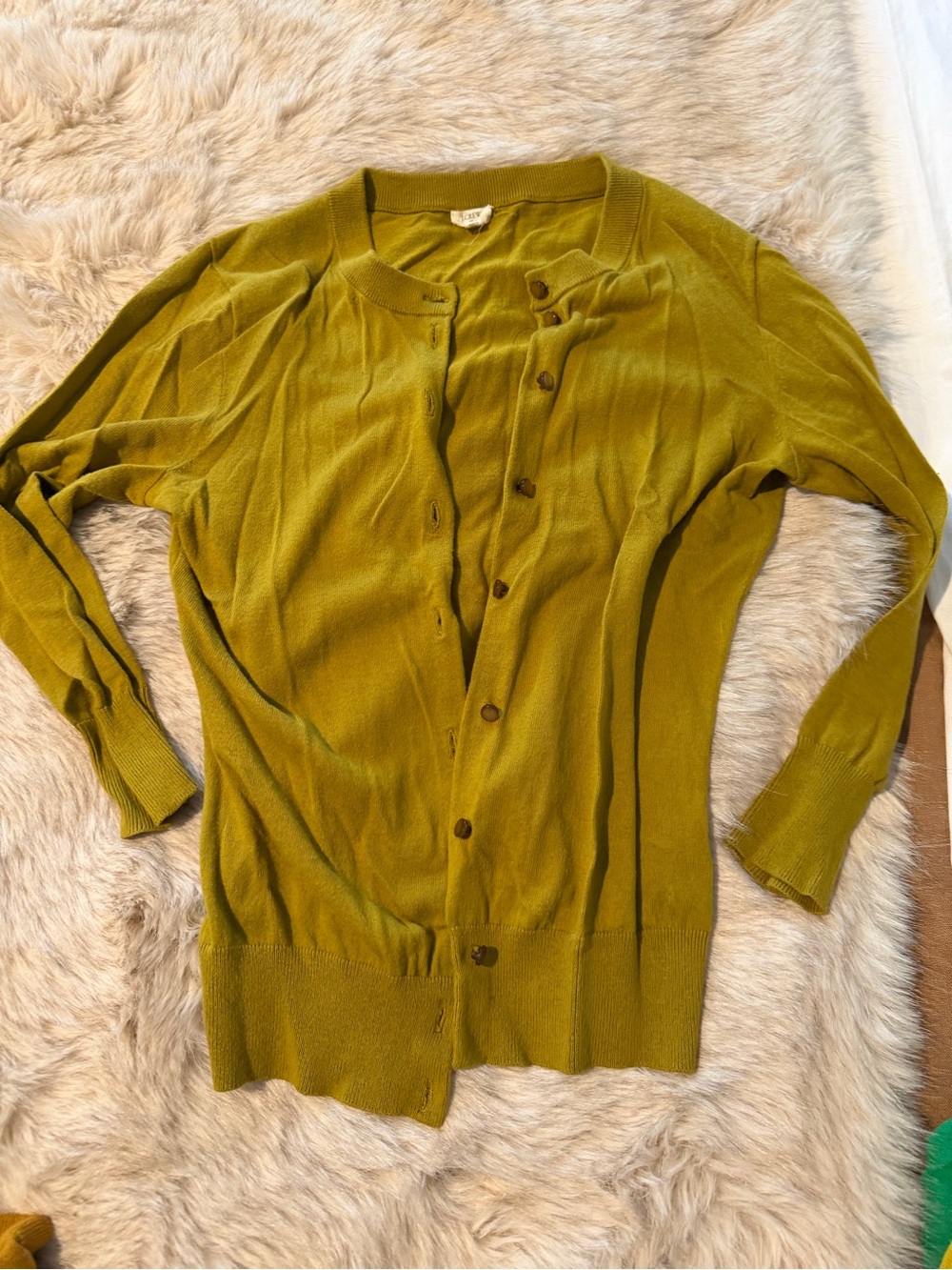 J. Crew Factory Crewneck Button Cardigan XS
